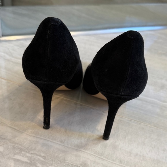 Nine West Classic Suede Black Heels - Picture 4 of 5